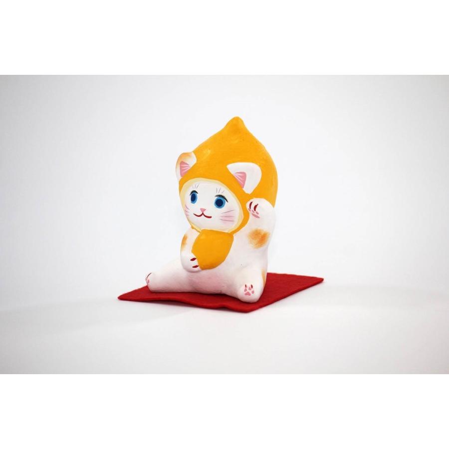 土人形 焼物 招き猫 置物 ご当地 島根の招き猫工房 フルーツ招き猫