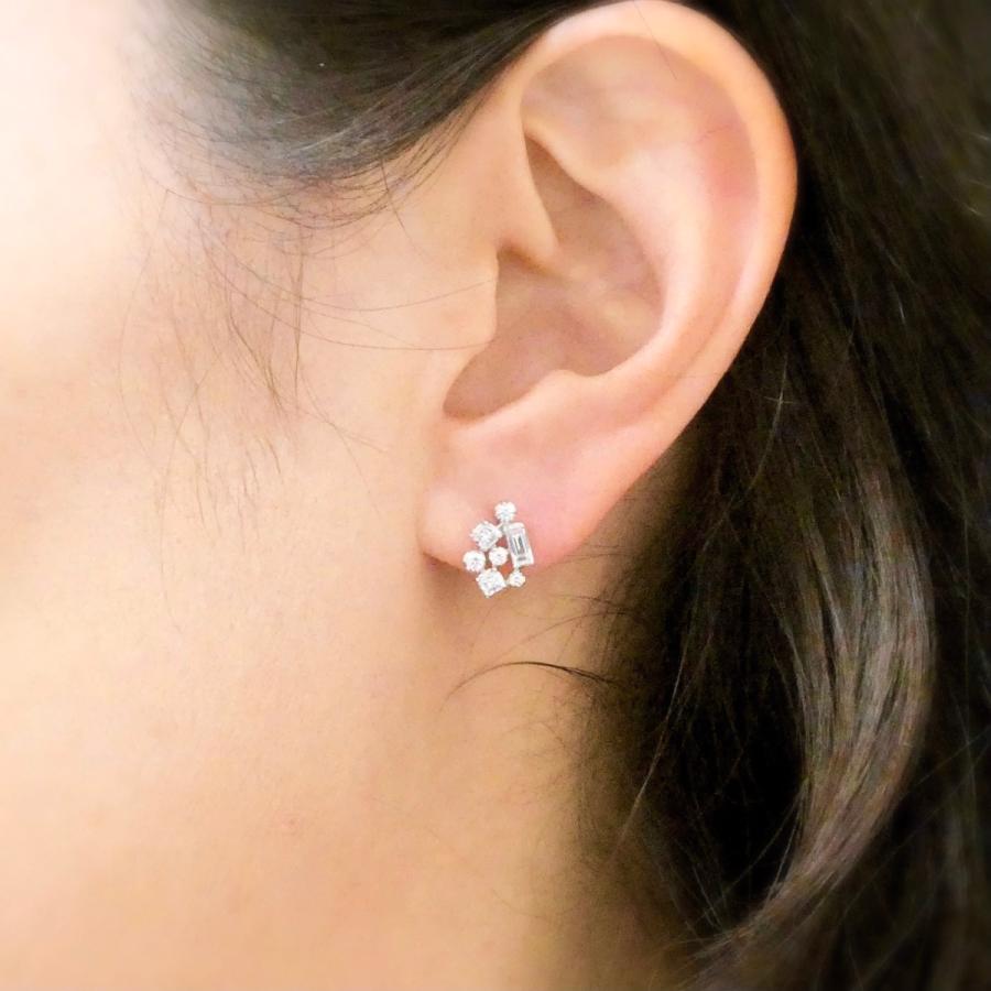 アクセサリー プレゼント ご褒美 プラチナ ダイヤモンド ピアス