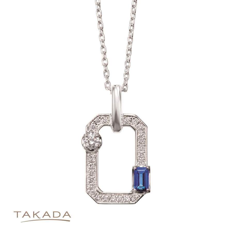 アクセサリー プレゼント プラチナ サファイヤ ダイヤモンド 【高島屋限定】 PTサファイヤダイヤモンドネックレス TAKADA 高田宝飾店 Pay-EAN3 | 
