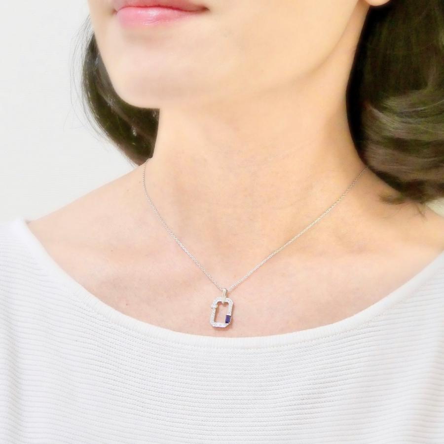 アクセサリー プレゼント プラチナ サファイヤ ダイヤモンド 【高島屋限定】 PTサファイヤダイヤモンドネックレス TAKADA 高田宝飾店 Pay-EAN3 |  | 01