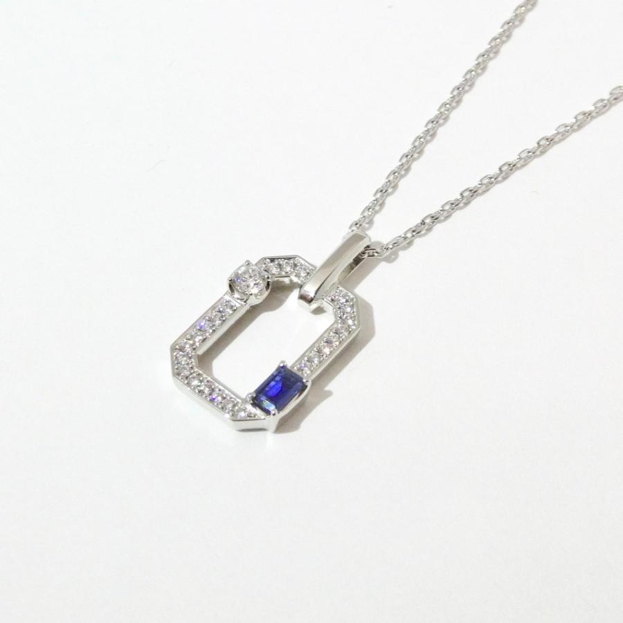 アクセサリー プレゼント プラチナ サファイヤ ダイヤモンド 【高島屋限定】 PTサファイヤダイヤモンドネックレス TAKADA 高田宝飾店 Pay-EAN3 |  | 02