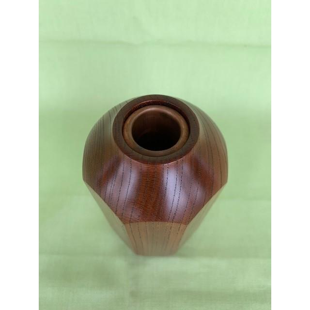 インテリア小物 [八角木製二重 ] 華道 花器 フラワーベース
