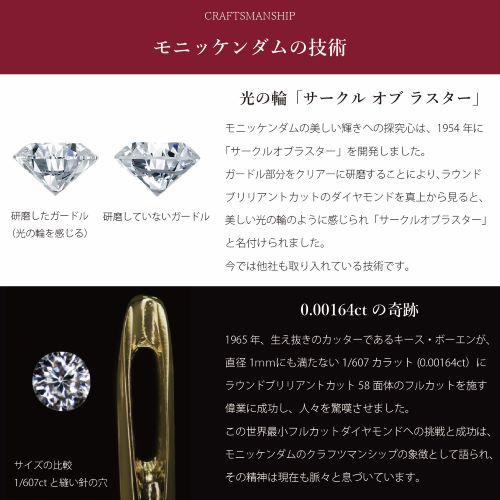 アクセサリー ジュエリー プレゼント ご褒美 プラチナ ダイヤモンド ネックレス  モニッケンダム PTダイヤモンドネックレス Pay-17PN50-0.15の画像