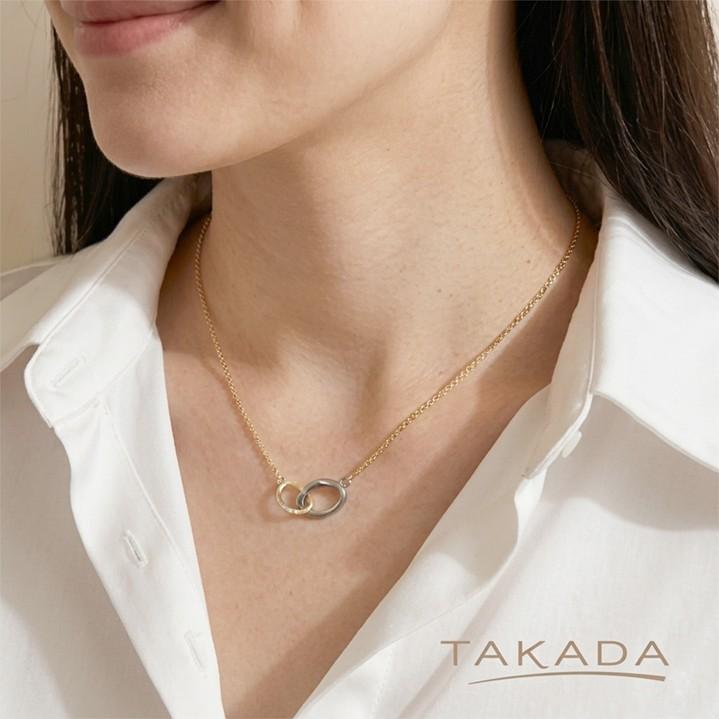 ラスティング インフィニティ ネックレス K18YG×チタンホワイト アクセサリー プレゼント ご褒美 TAKADA 高田宝飾店【高島屋限定】Pay-TD-IFW |  | 01