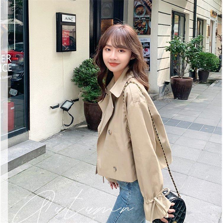 超可爱の レディース トレンチコート スプリング ファッション 40代 30代 代 アウター 上品 高級感 女性 ファッション カジュアル 通勤 ショート丈 春 コート トレンチコート サイズ Xl
