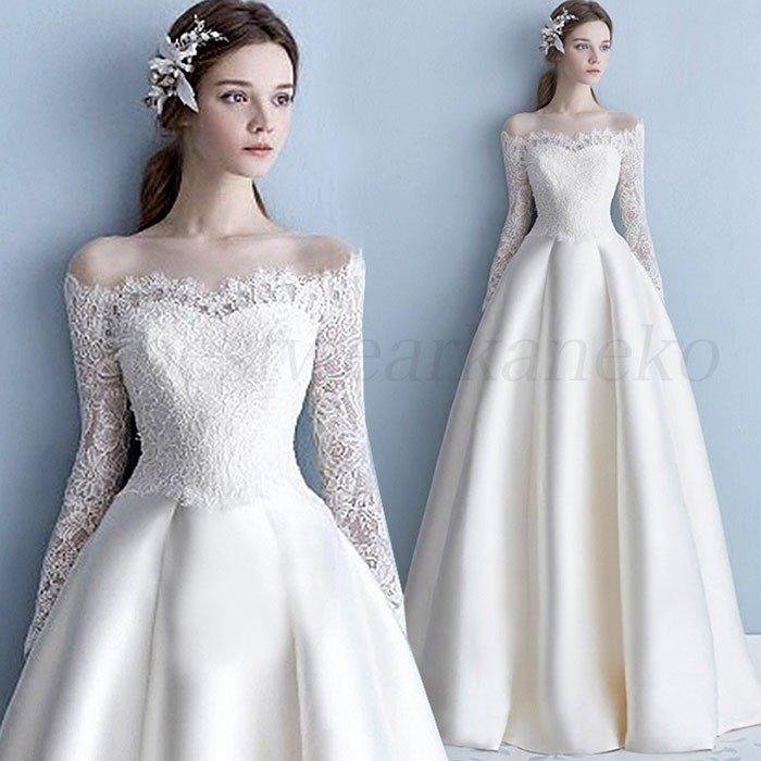 定番の中古商品 高級 ウエディングドレスワンピース ロングドレス 結婚式 フォーマルドレス お呼ばれ30代40代ピアノ発表会 大人 袖あり秋冬服装 二次会 パーディ 花嫁 Aライン Aライン サイズ 2xl Www Oroagri Eu