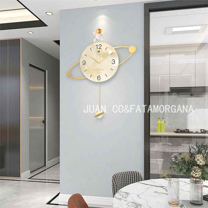 中華のおせち贈り物 振り子時計 壁掛け時計 おしゃれ クロック Led 光る 夜に見やすい 新生活応援 アクリル インテリア 北欧 新築祝い ギフト 電池 静音 Fucoa Cl