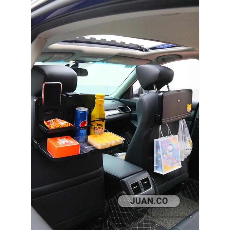 テーブル 車載 車内テーブル シートバックテーブル 後部座席 子供 食事 ドリンクホルダー シートバック トレイ 車用 折りたたみ式 カー用品 多機能 便利グッズ E76lf374a1 自動車 Haberl Bau De