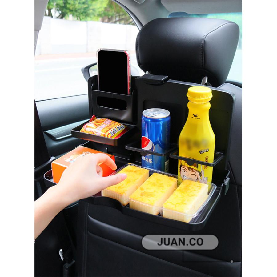 テーブル 車載 車内テーブル シートバックテーブル 後部座席 子供 食事 ドリンクホルダー シートバック トレイ 車用 折りたたみ式 カー用品 多機能 便利グッズ E76lf374a1 自動車 Haberl Bau De