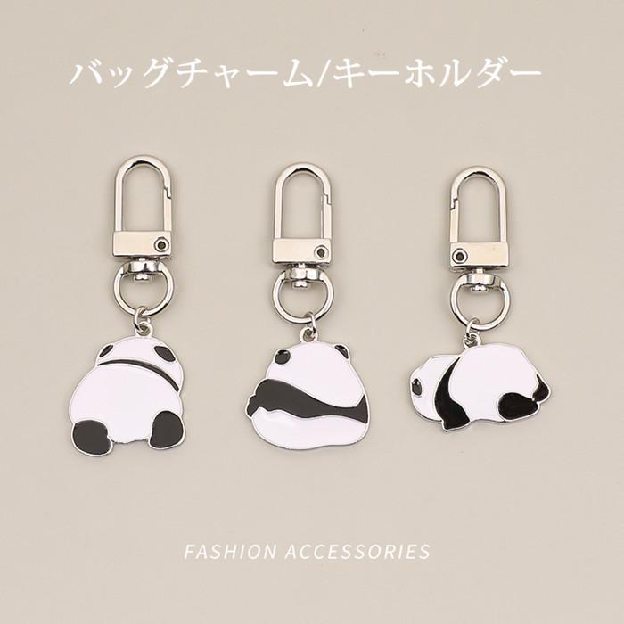 アクセサリー チャーム パンダー カップル お揃い バッグチャーム ゴールド ストラップ ブレスレット マスクチャーム キーホルダー キラキラ Iphone Diy かわいい新作