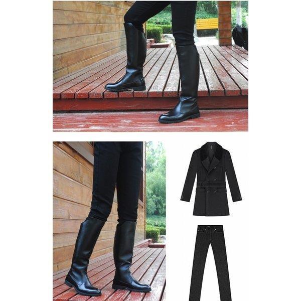 バイクブーツ 革ブーツ ロングブーツ メンズシューズ 冬 ライディングブーツ ステージ用靴 かっこいい 防寒防風 バイク用品 Smktarunaterpadu2 Sch Id