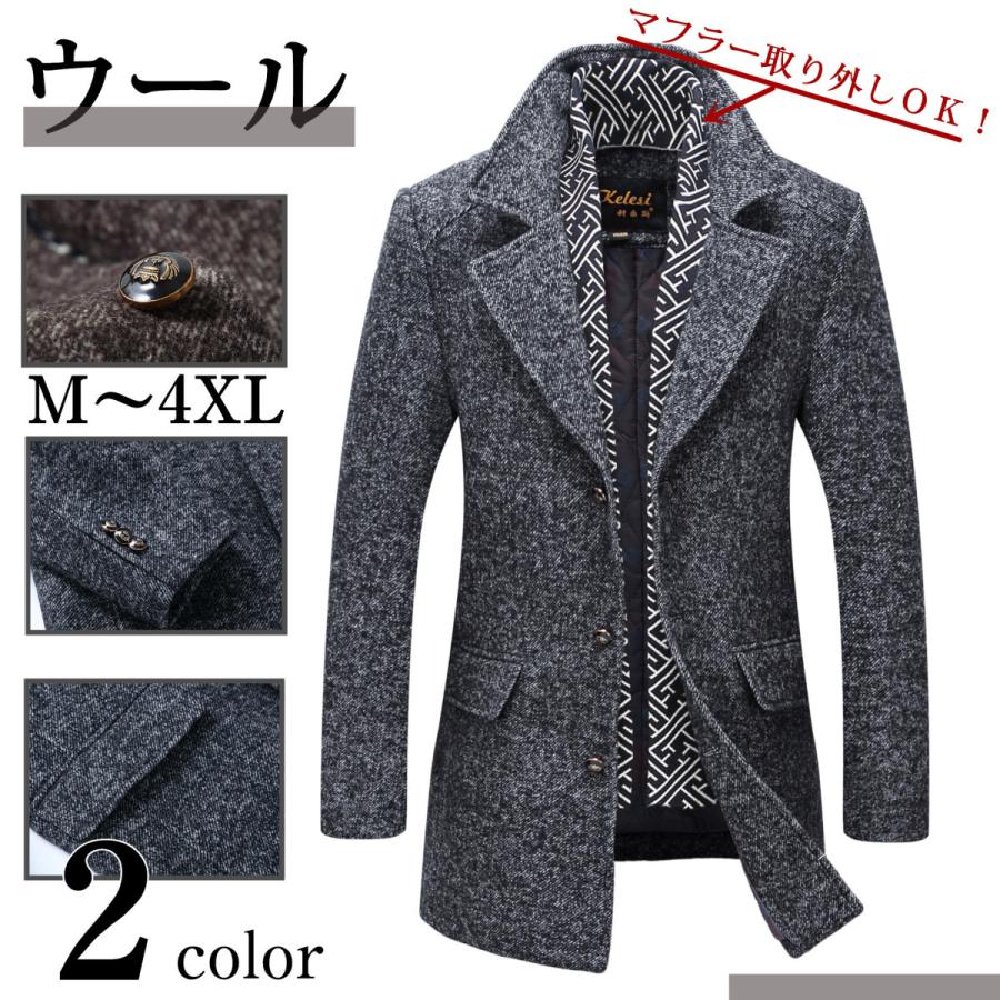 チェスターコート ウール メンズ ビジネス ジャケット ラシャコート ロングコート メルトンコート 細身スリム 通勤 アウター 英国風 紳士服 防寒保温 春秋冬 Xrxscywaitao1130 Juan Co 通販 Yahoo ショッピング
