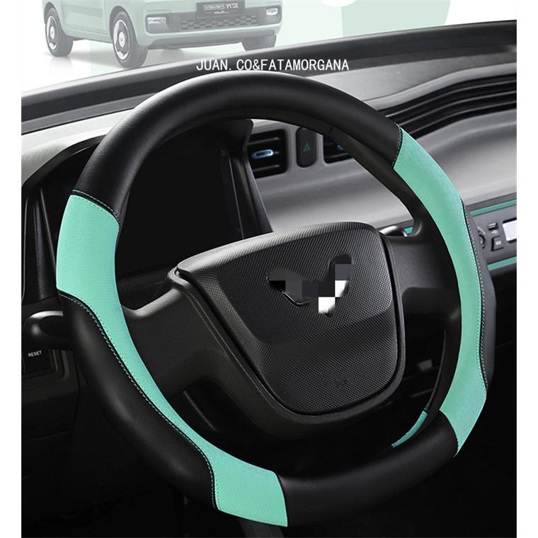 ハンドルカバー ステアリングカバー 普通車 軽自動車 38cm おしゃれ O型 D型 レザー 内装 高級感 ドレスアップ 簡単装着 撥水 握りやすい 通気 汎用 超新作