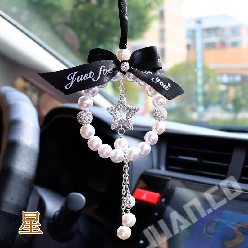 カー アクセサリー ルームミラー 飾り 車 ハンギング バックミラー ぶら下げ 真珠 リボン 雰囲気 キラキラ 可愛い インテリア 内装 おしゃれ プレゼント ギフト Xrxsunying941 Juan Co 通販 Yahoo ショッピング