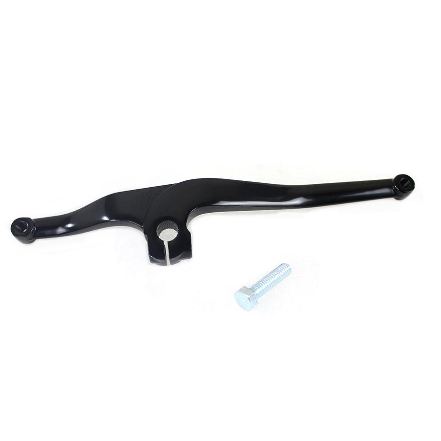ヒール トゥ シフター レバー 鍛造 アルミニウム製 銀 黒 ブラック 仕上げ Heel Toe Shifter Lever Black FXD models with mid-controls ハーレーの画像
