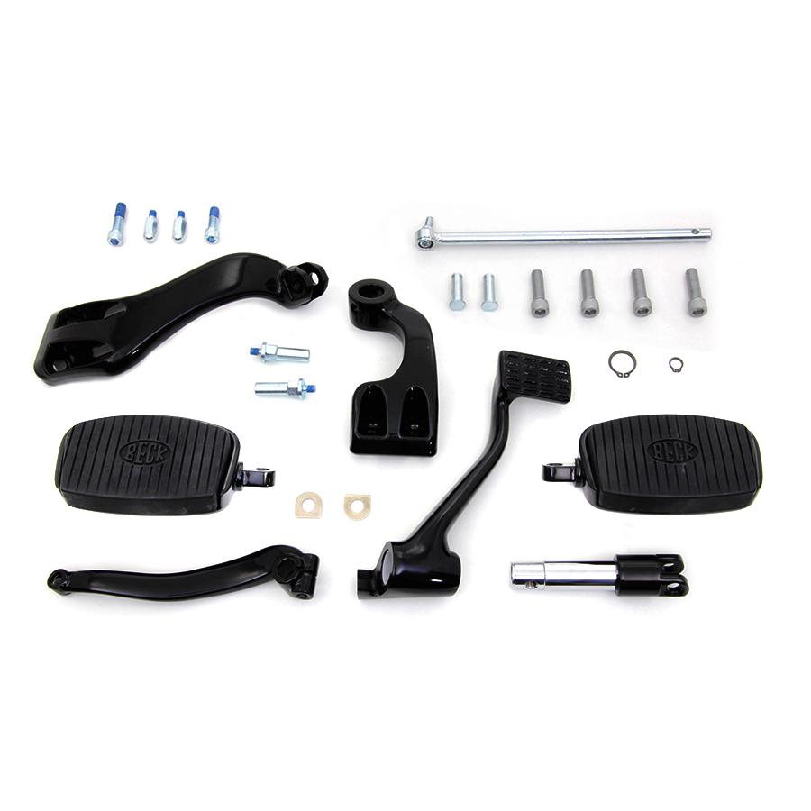 Beck ベック ミニ フット ボード 付属 前方 配置換え ブラック ミッド コントロール キット 3インチ エクステンション 3