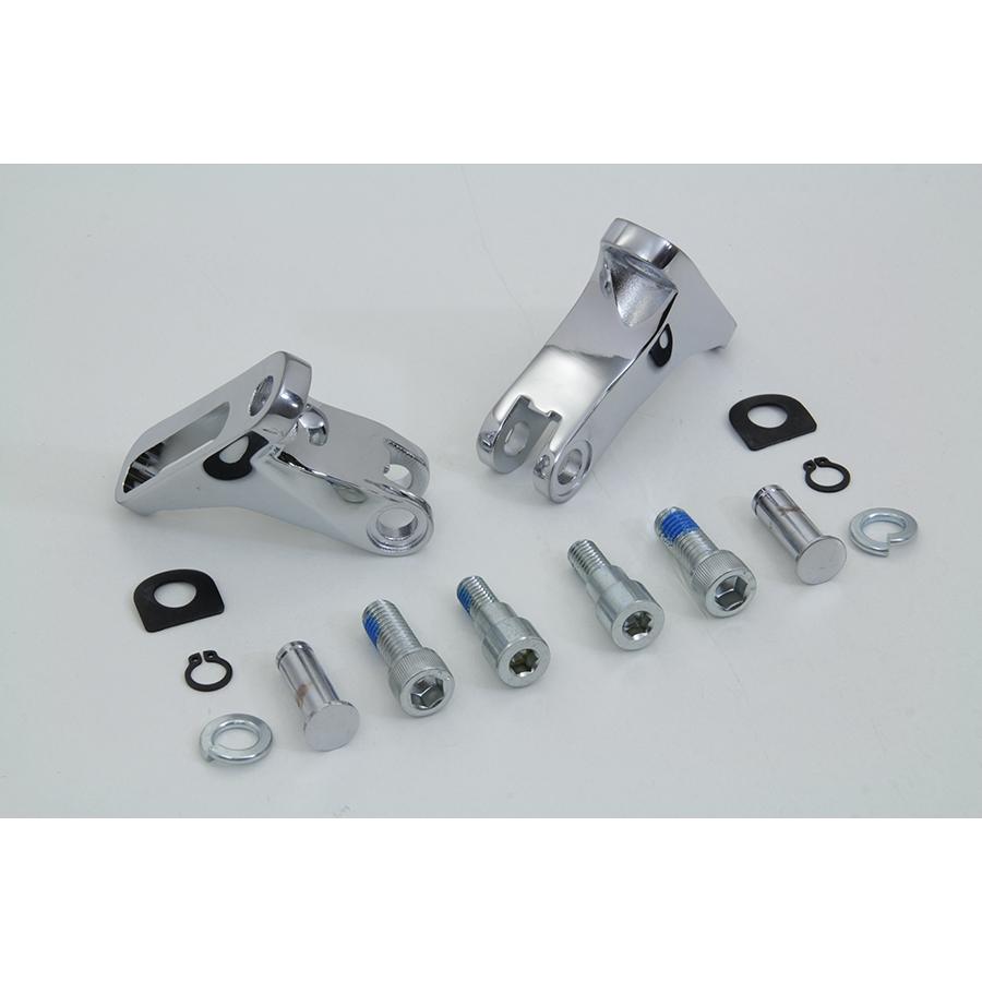 クローム リア パッセンジャー ミニ ボード マウント キット 内側 後方 ライダー フットサポート Rear Passenger Mini Footboard Mount Kit 50500403 ハーレーの画像