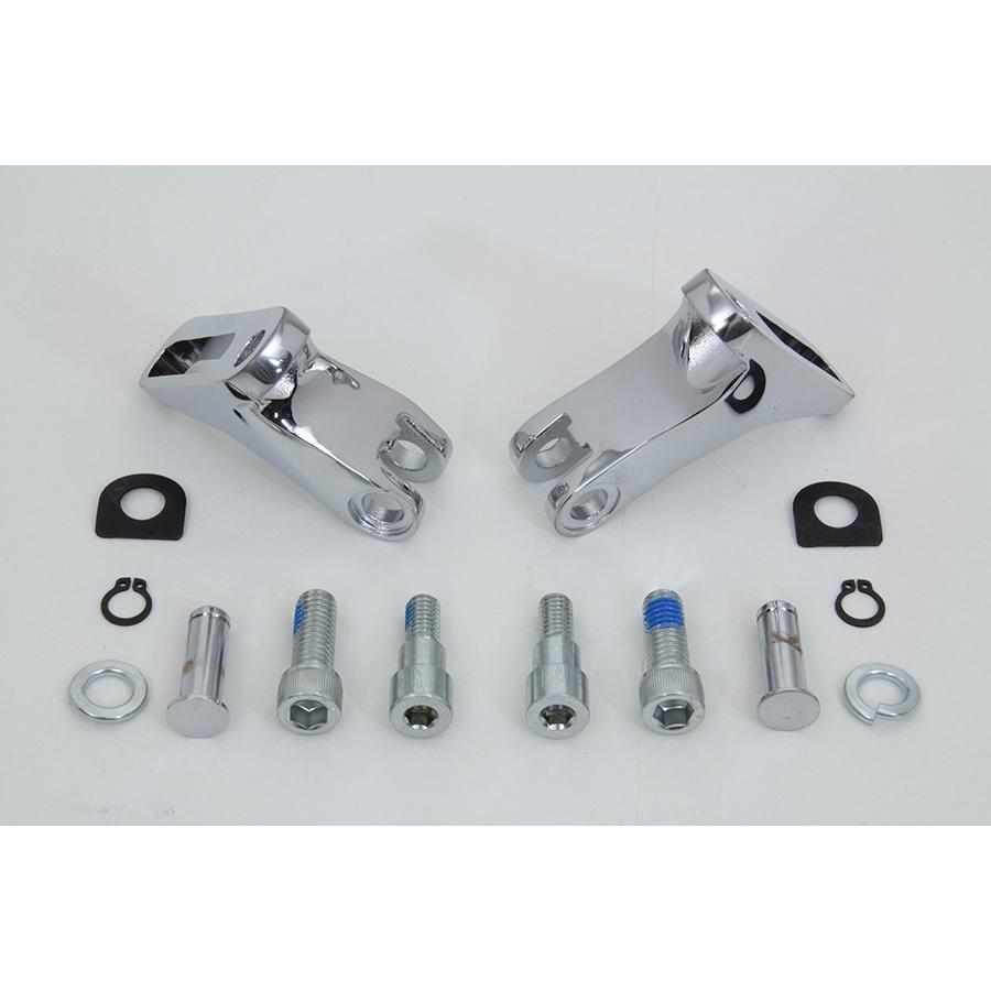 クローム リア パッセンジャー ミニ ボード マウント キット 内側 後方 ライダー フットサポート Rear Passenger Mini Footboard Mount Kit 50500403 ハーレーの画像