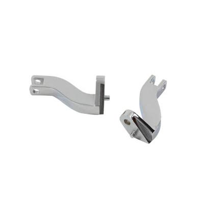 クローム パッセンジャー フット ペグマウント ブラケットセット リアフットボード Footpeg Mount Bracket Set Passenger Chrome FLT 50198-97 ハーレーの画像