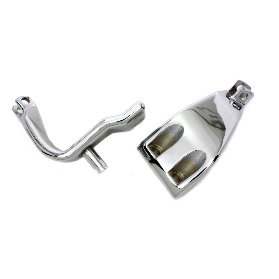 クローム 銀 シルバー マウント セット 左右両方 サイド ブラケット ペグ 別途注文 Chrome Driver Footpeg Mount Set FXD 1991-2017 50639-90 ハーレー_1