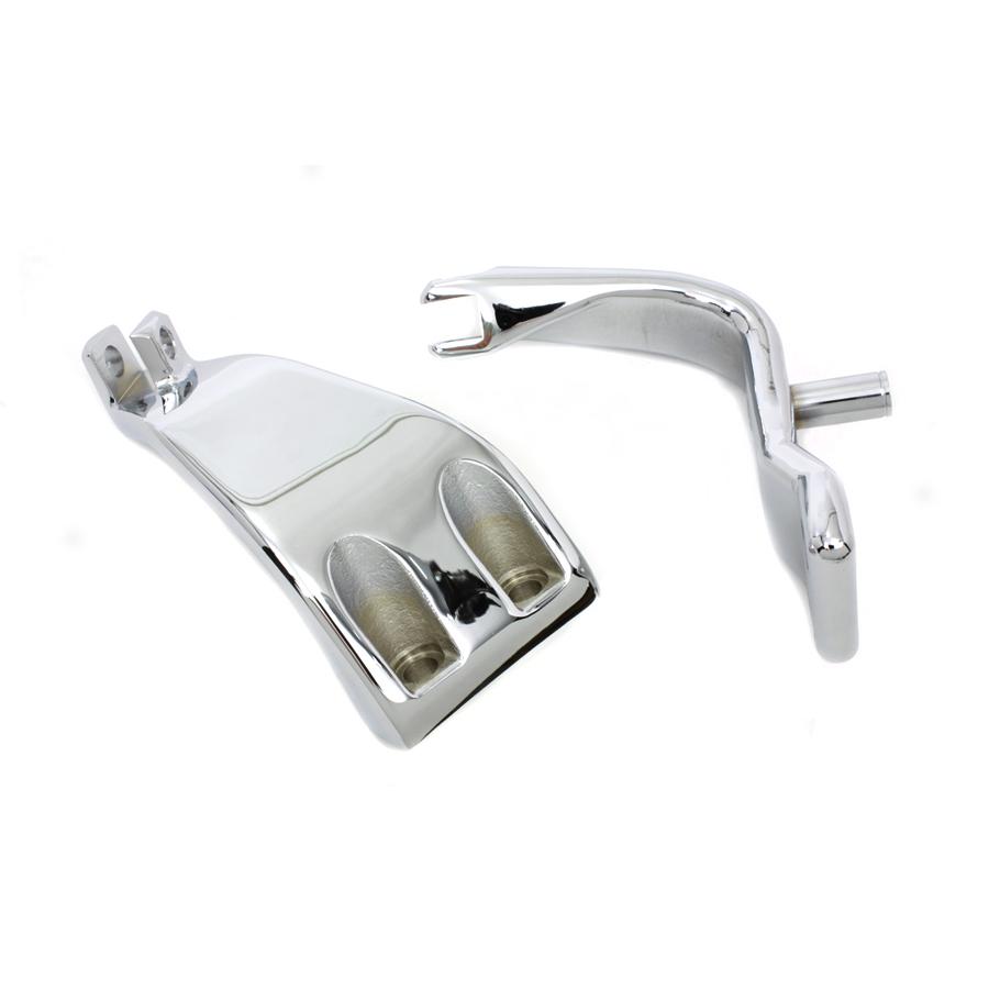 クローム 銀 シルバー マウント セット 左右両方 サイド ブラケット ペグ 別途注文 Chrome Driver Footpeg Mount Set FXD 1991-2017 50639-90 ハーレー_2