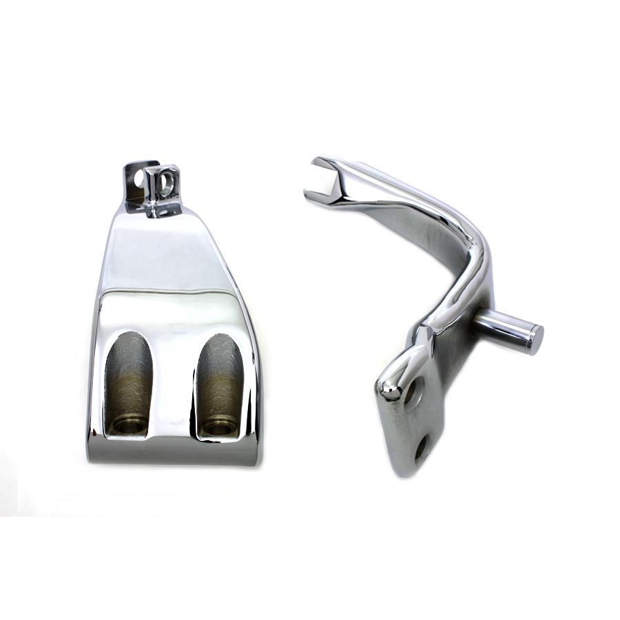クローム 銀 シルバー マウント セット 左右両方 サイド ブラケット ペグ 別途注文 Chrome Driver Footpeg Mount Set FXD 1991-2017 50639-90 ハーレー_3