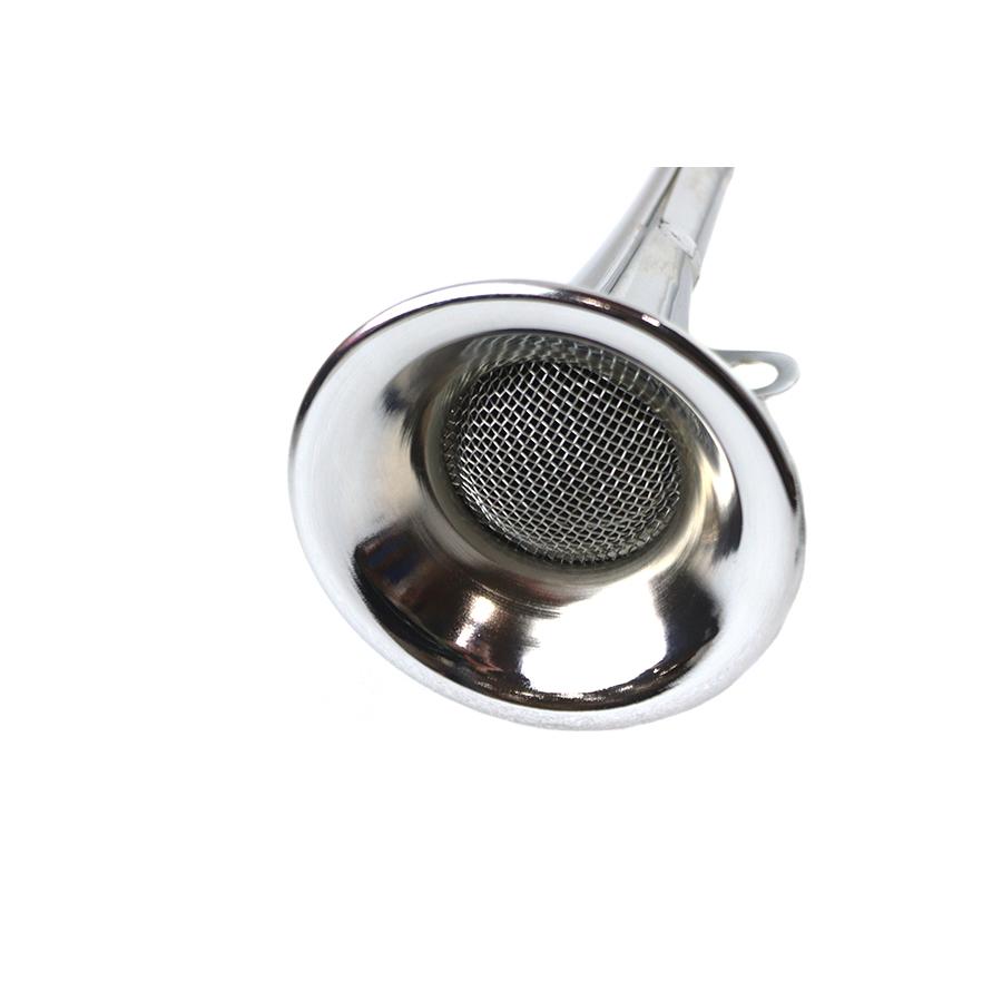 6V トランペット ビューグル ホーン クローム パンヘッド Trumpet Style 6 Volt Horn Kit FL 1948-1964 Panhead 6 volt ハーレー_3