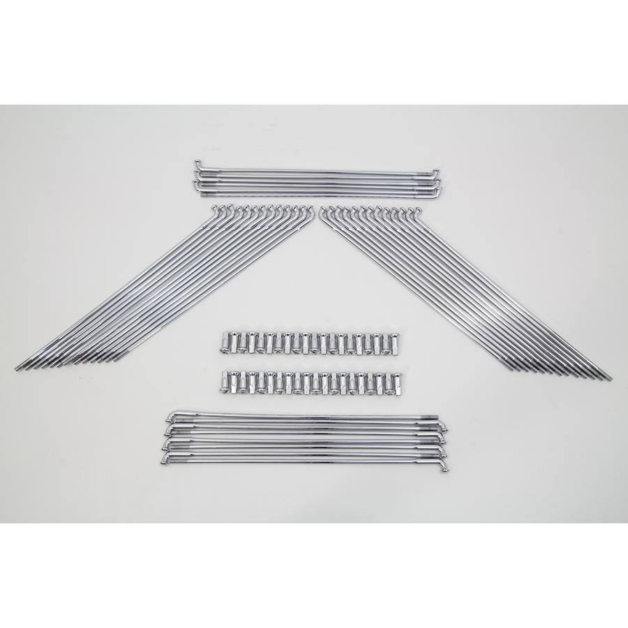 21インチ 長さ245mm フロント クローム スポーク 40本 ニップル 付属 コンベンショナル センター リム 長さ9-3/4\" 43057-80A ハーレーの画像