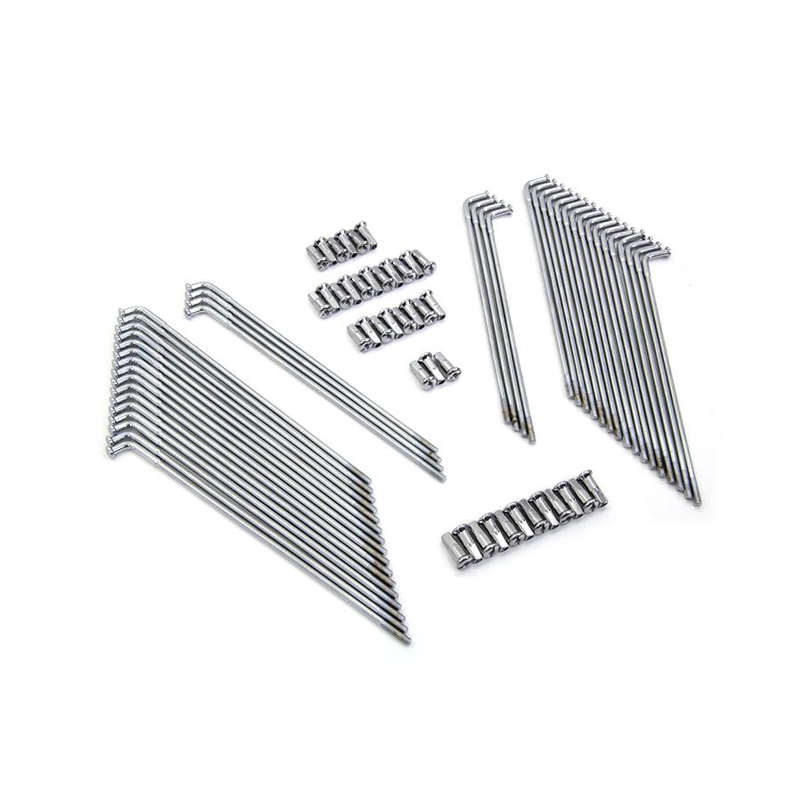 19インチ フロント 長さ208mm クローム スポーク 40本 ニップル 付属 ドロップ センター リム 43024-73B ハーレーの画像