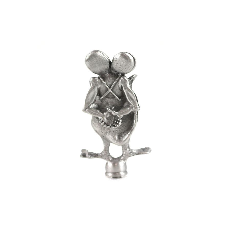 飾り ラット・フィンク Pewter Rat Fink フェンダー オーナメント Fender Ornament ハーレー 高さ：3インチ