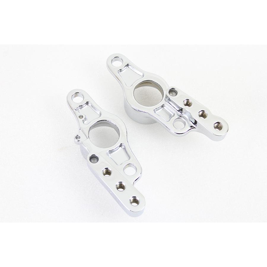 リア フレーム フォーク ブラケット セット クローム仕上げ 左右両方 サイドブラケット Rear Frame Fork Bracket Set Chrome FLT 2007-2008 50588-07 ハーレーの画像