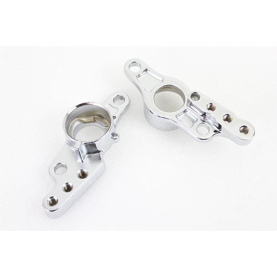 リア フレーム フォーク ブラケット セット クローム仕上げ 左右両方 サイドブラケット Rear Frame Fork Bracket Set Chrome FLT 2007-2008 50588-07 ハーレーの画像