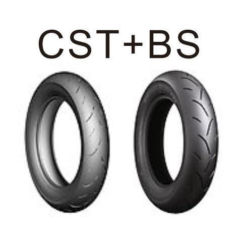 BRIDGESTONE（ブリヂストン） CST CM-SR 2ndのフロントタイヤとBT601の
