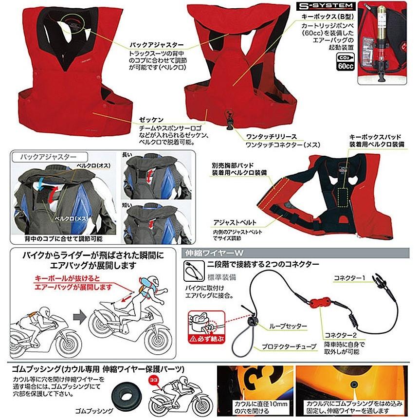 ヒットエアー RS-1 レースモデル XL交換用ボンベ付き hit-air ヒットエアー hit-air 一体型エアバック RS-1 : jubet-store - 通販