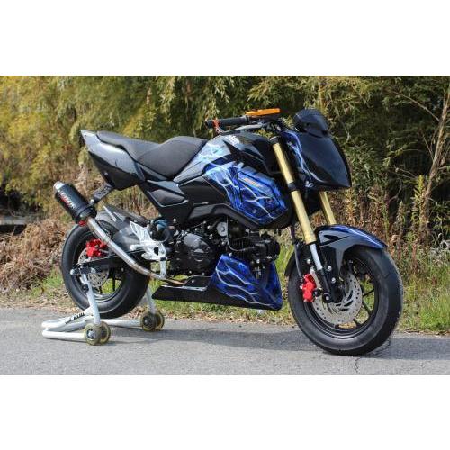 T-TECH HRC GROM4用 レーシングスリップオンマフラー : jubet-store