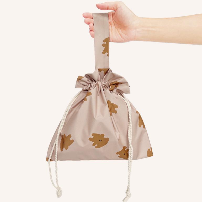 在庫限り】 aijoo 正規品 防水 巾着 おむつポーチ おむつ入れ マザーズ