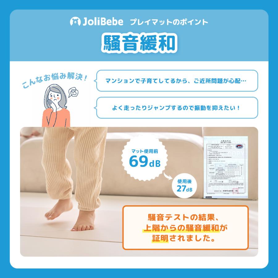【在庫限り】 プレイマット ベビー 抗菌 4つ折り 折りたたみ 赤ちゃん 120 160 4cm 厚手 大判 防水 防音 Jolibebe 爆買 |  | 12