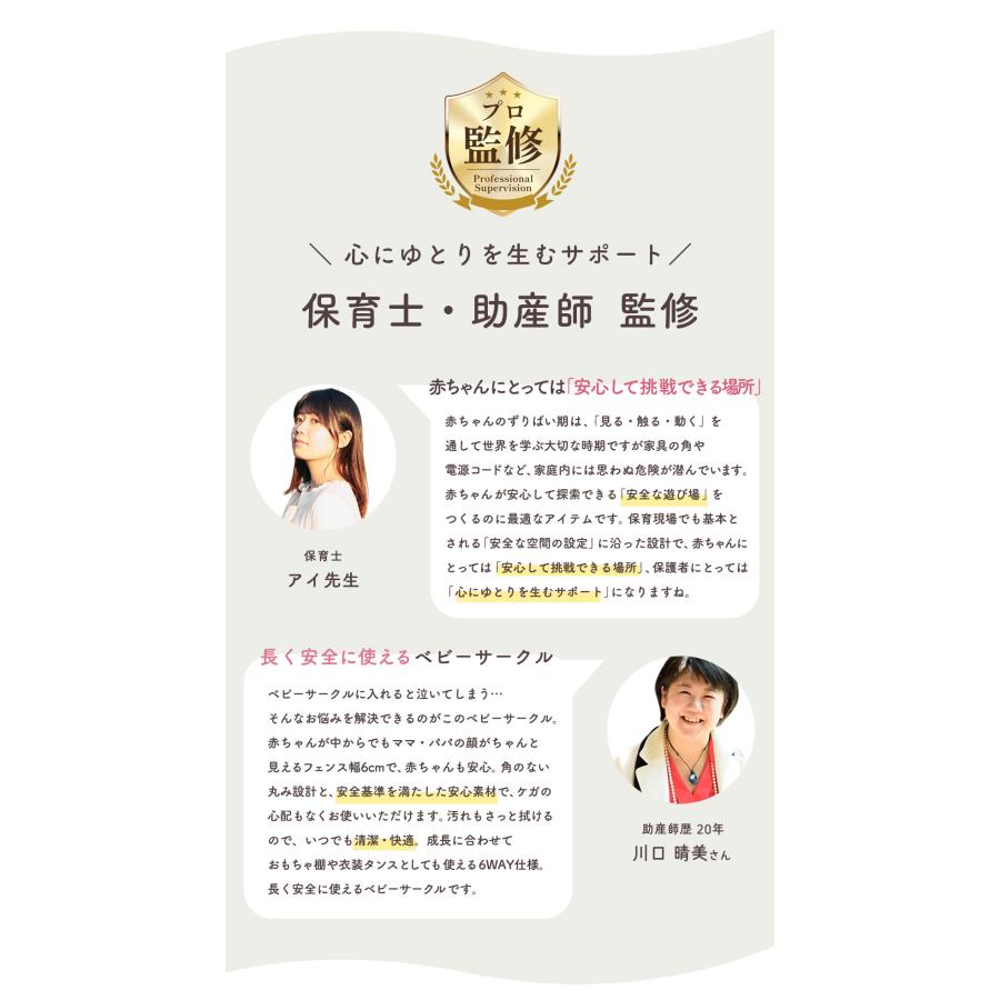 ベビーサークル 6WAY ハイタイプ 長方形 120×160cm ベビーゲート ベビーフェンス 赤ちゃん ベビー popomi 爆買の画像