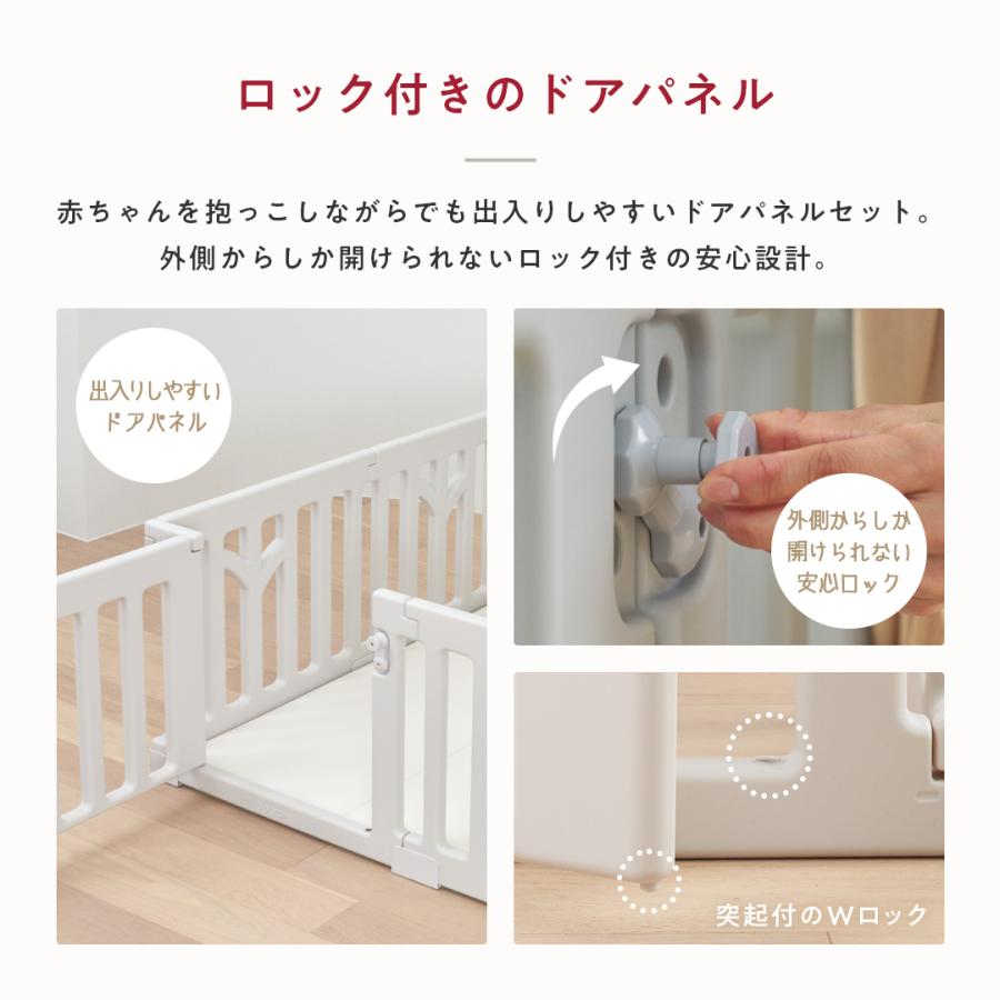 最終値下げ【美品】3WAY！プレイマットベビーサークル　ホワイト マット付き☆ベビーサークル ベビーゲート 200 180 サークル ベビー