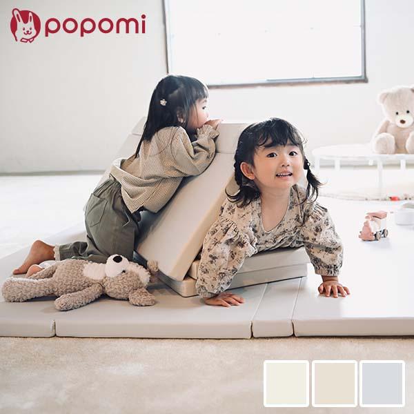 ＼今だけ1000円OFFクーポン／ プレイマット ベビー 抗菌 折りたたみ シームレス 厚手 大判 防水 赤ちゃん  140 200 4cm popomi 爆買 の商品画像