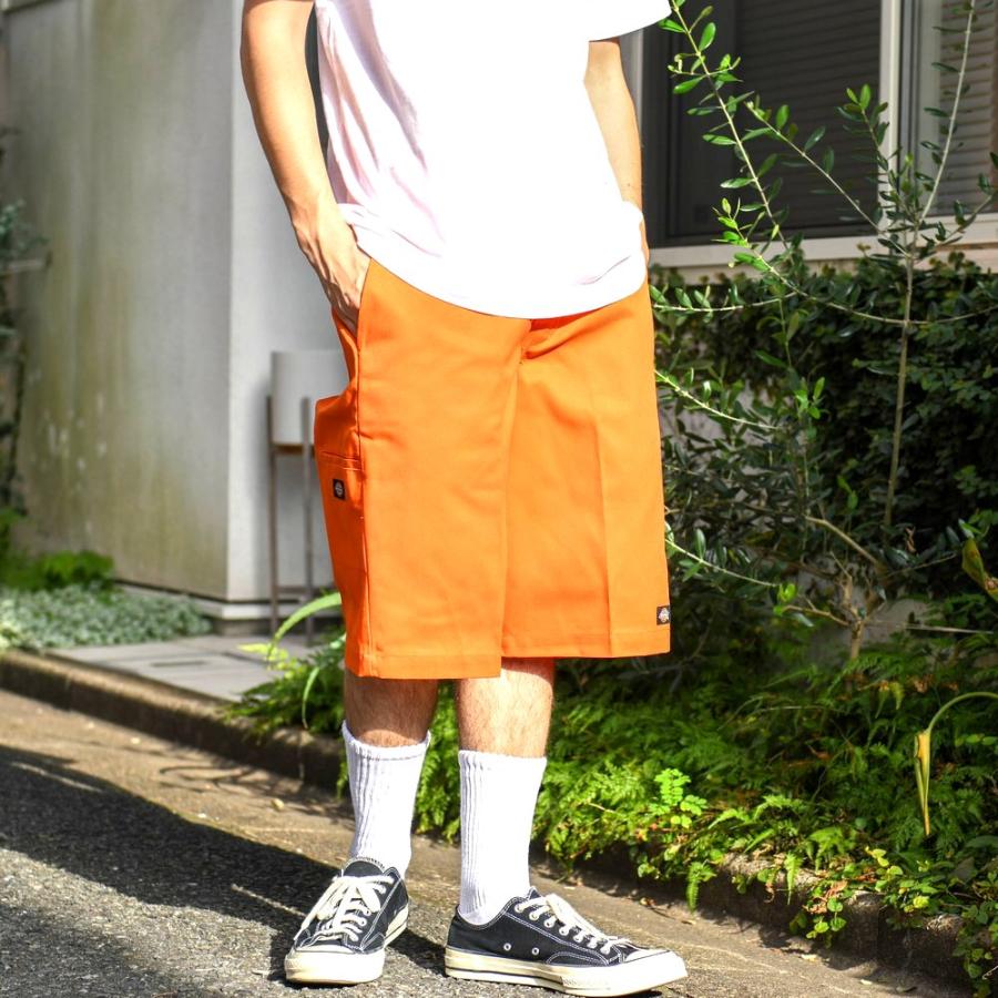 KAPITAL 緑オレンジ ショートパンツ 綿麻シャムストライプ イージー