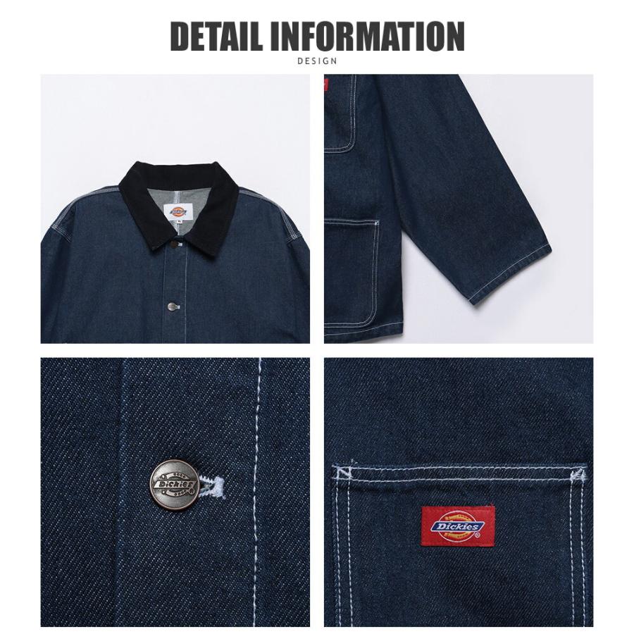 Dickies ディッキーズ デニム チョア コート Dickies（ディッキーズ） 【Dickies】3494MODEL DENIM CHORE COAT/全1