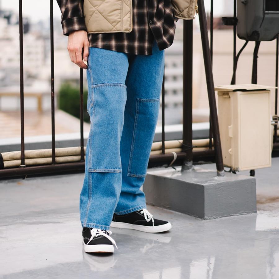 希少｜ GLENN MARTENS ツートーンストレートレッグデニム　34 Dickies（ディッキーズ） 【Dickies】2053MODEL DOUBLE KNEE DENIM