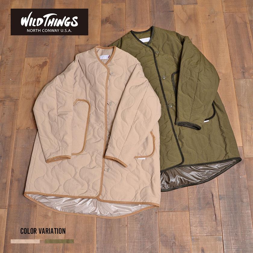 Wildthings ワイルドシングス キルティングノーカラーコート 全2色 アウター コート ノーカラーコート メンズ レディース Juglans 通販 Yahoo ショッピング