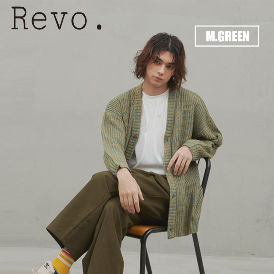 Revo. 【Revo.】畦編み 5G ルーズニットカーディガン/全7色 トップス