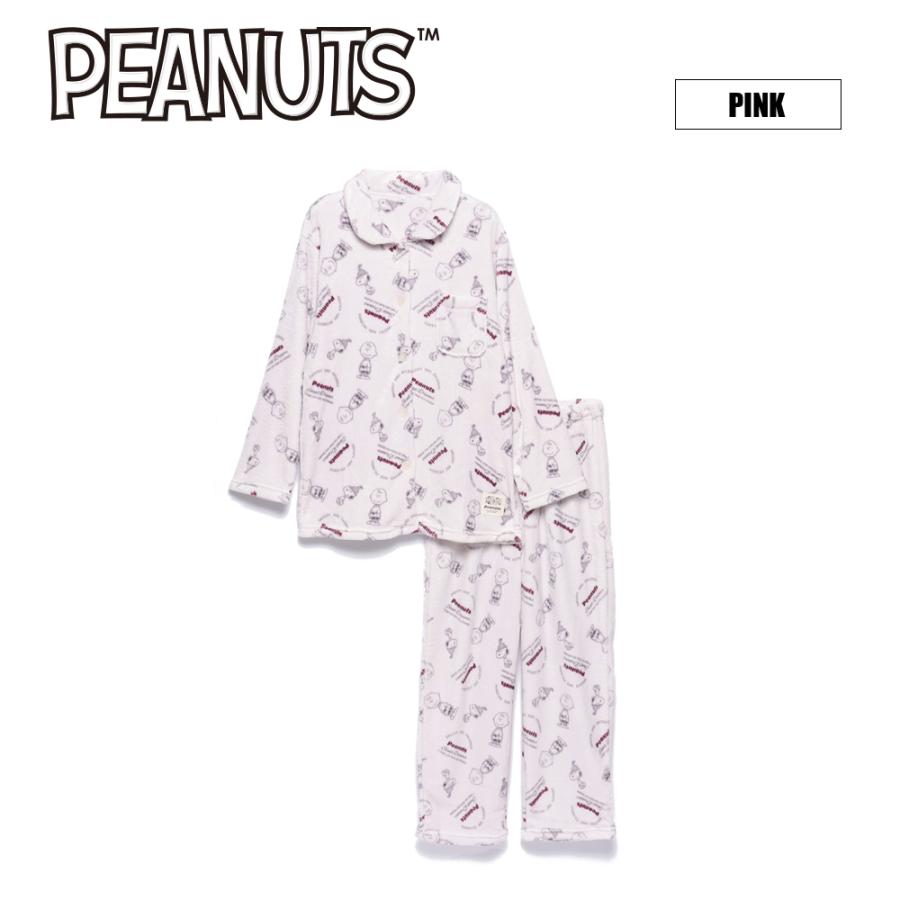 PEANUTS 【PEANUTS】ふわもこプレミアムゆめ柄ルームウェア/全2色 ルームウェア セットアップ ピーナッツ スヌーピー ふわもこ ...