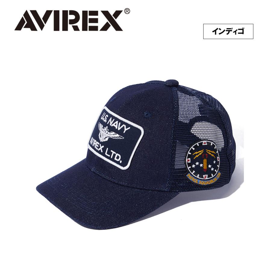 【AVIREX】EX AX U.S NAVY MESH CAP/全4色 キャップ 帽子 シンプル カジュアル ロゴ アウトドア メンズ レディース ユニセックス｜juglans｜09