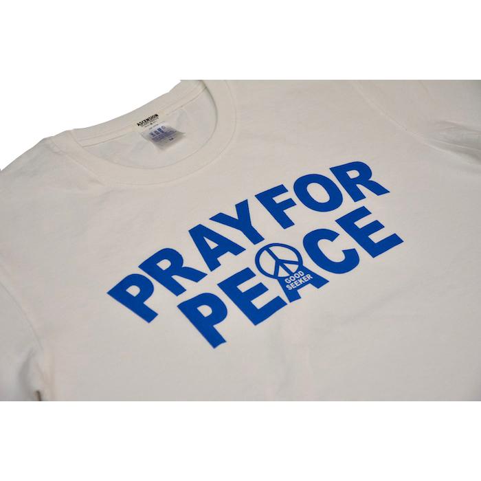 ASCENSION × GOODSEEKER Wネーム/ PRAY FOR PEACE TEE  半袖Tシャツ アウトドア キャンプ 登山 野外フェス フリーハンド トレイルラン  as-1015｜juice16｜02