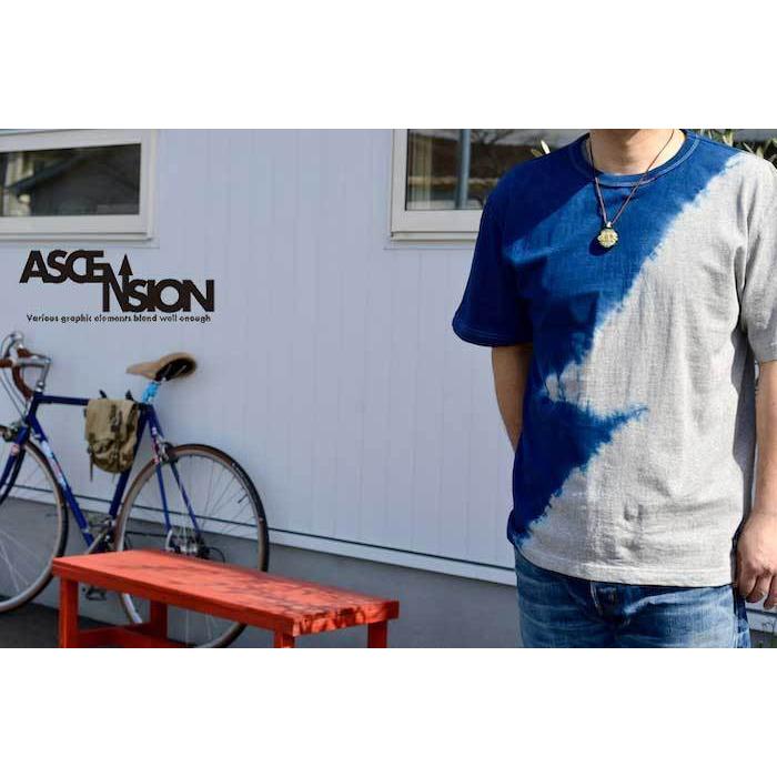 ASCENSION (アセンション） 藍染めTシャツ 黒部の名水染めシリーズ 藍 