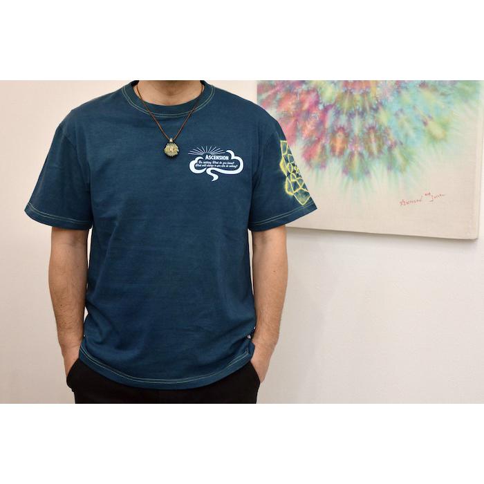 ASCENSION（アセンション）/ 藍染めタイダイ（絞り染め）Tシャツ 